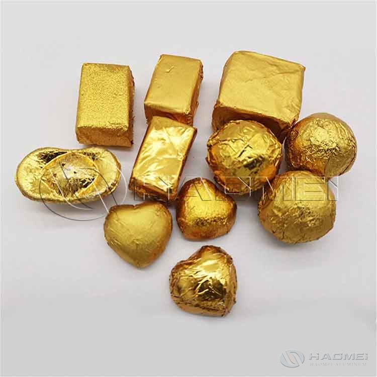 Aluminum Gold Foil Paper For Chocolate Wrapping